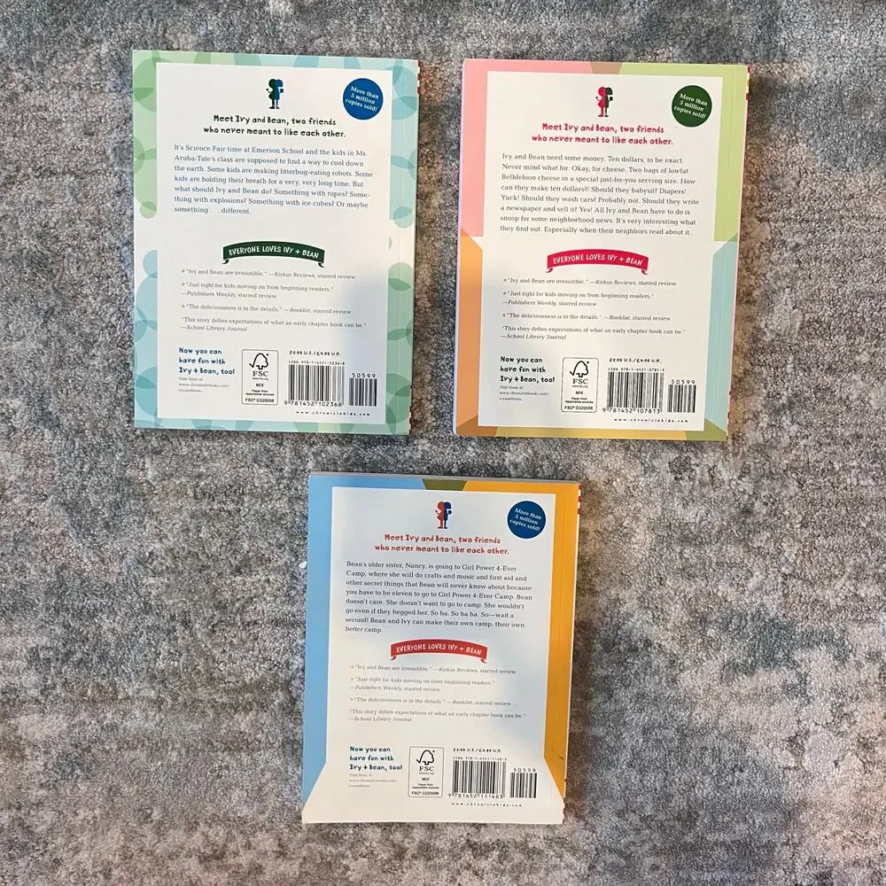 Ivy and Bean 3 Chapter Book Lot #7-9 Annie Barrows